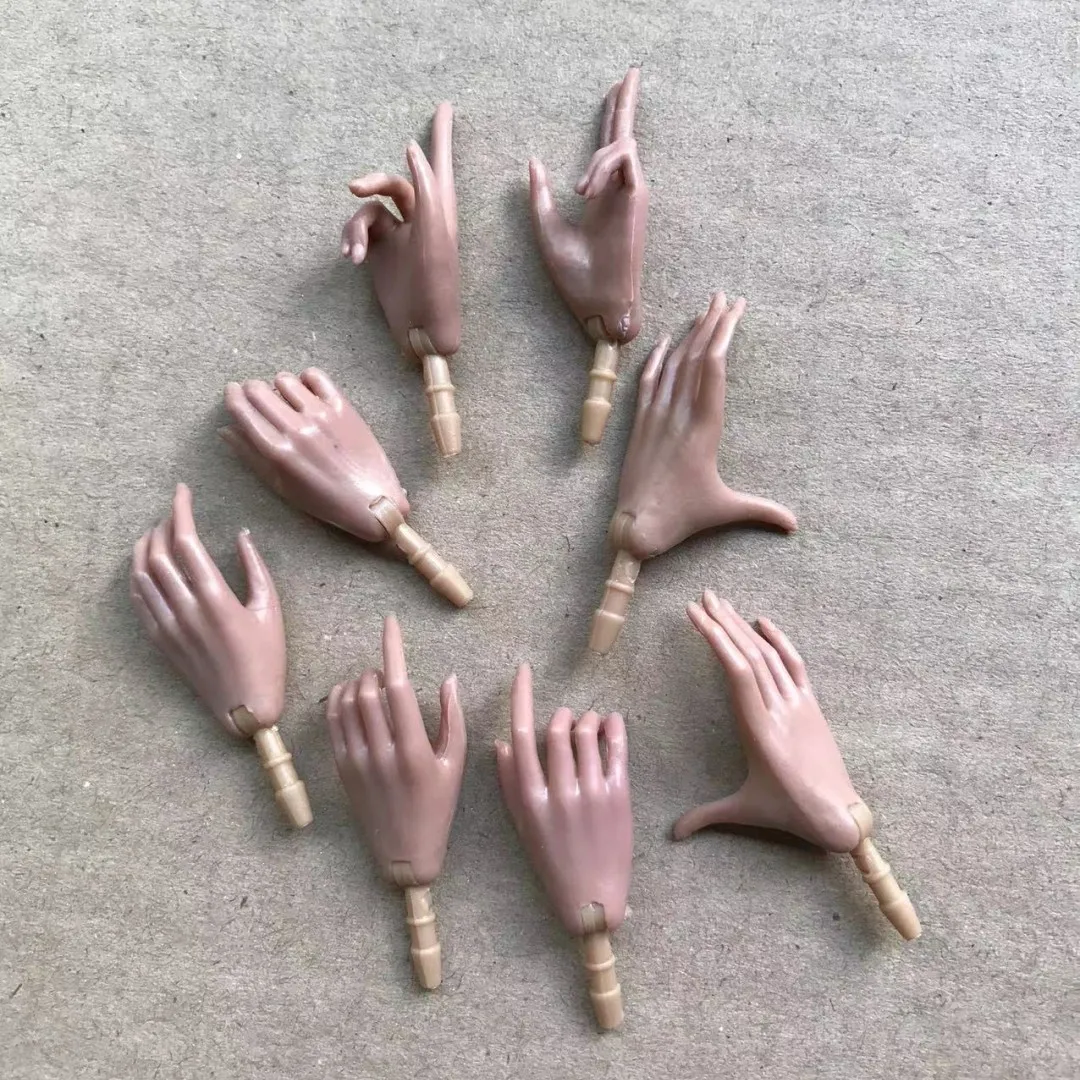 1/6 Puppe Hände Füße Super Weiß Beige Braun Puppe Zubehör 4 Geste Puppe Hände Dekore Für Weibliche Puppen – Detail 8