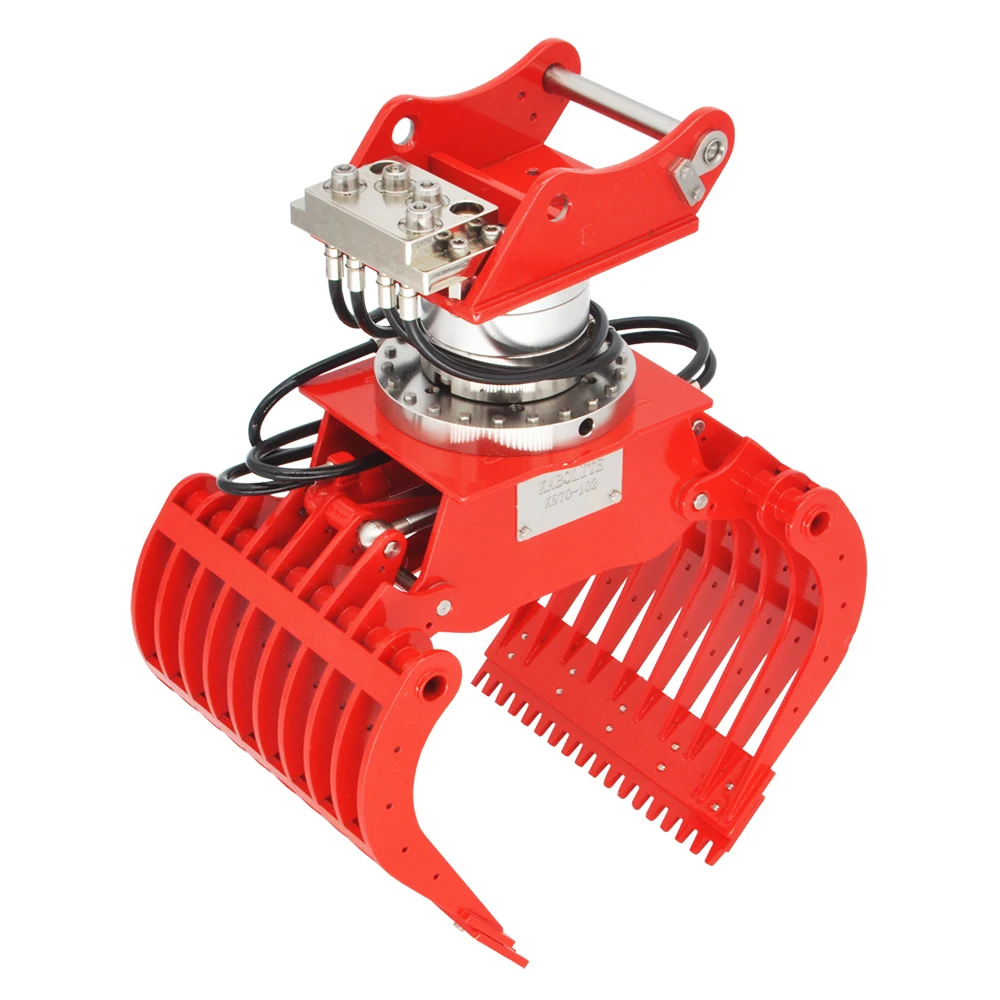 Kabolite K970 Hydraulic Grab Bucket 270° Rotate Metal Model For Huina 1/14 RC Hydraulic Excavator DIY Upgrade Parts