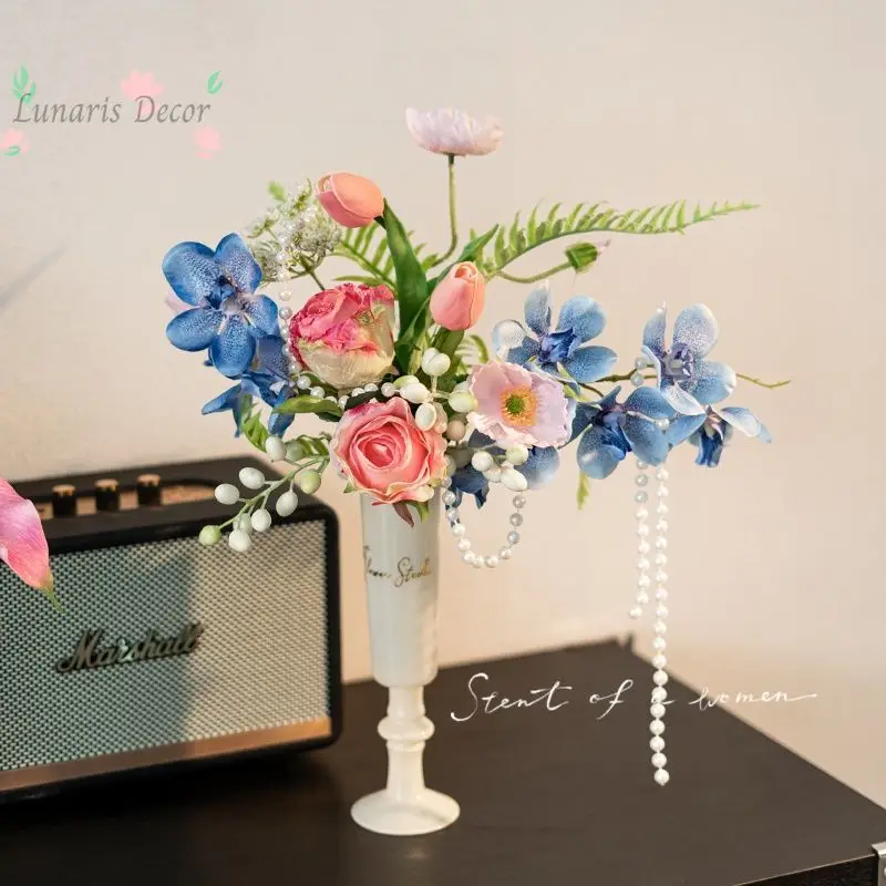 

Rose decorative artificial flowers high-end floral arrangements living room ornament