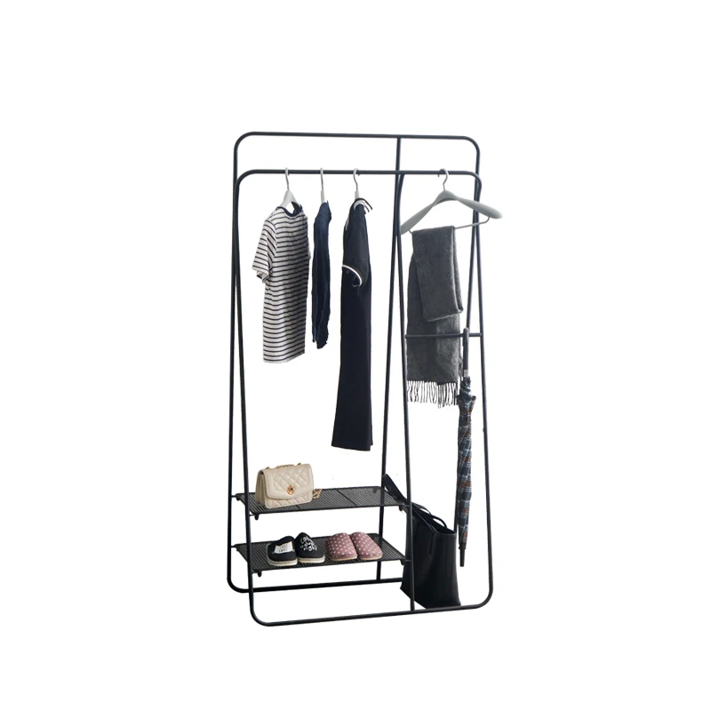 

Coat Rack Floor Hanger Nordic Bedroom Storage Shelves Display Clothes Hanger