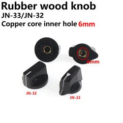 5PCS Potentiometer bakelite knob JN-33 JN-32 Copper core hole 6mm gear switch cap