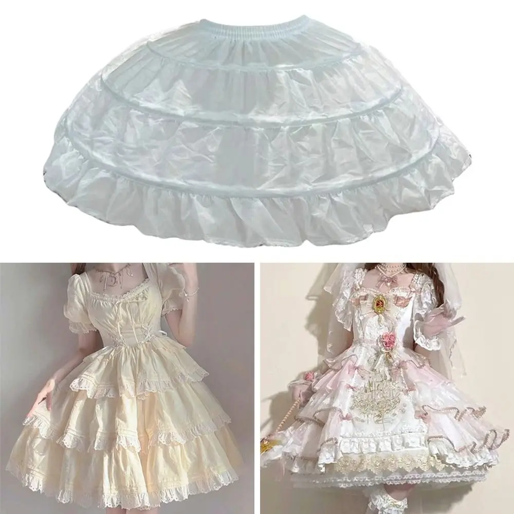 Fashion 45cm Petticoat JK Lolita Underskirt Crinoline Breathable White Crinoline Skirt view 3