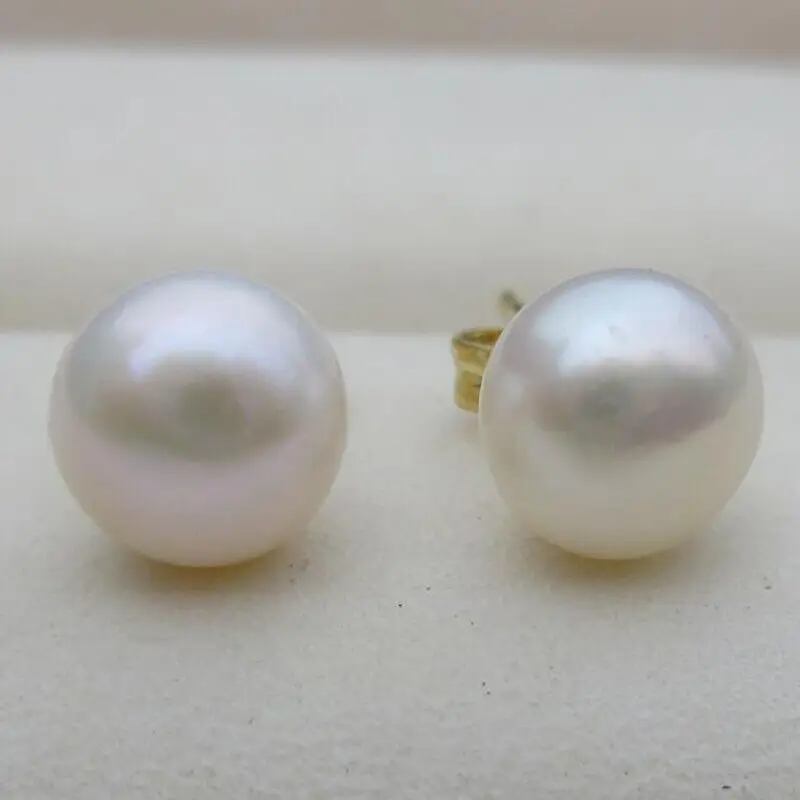 Wholesale AAA akoya 10-11mm White Pearl Earrings Limited Time Promotion