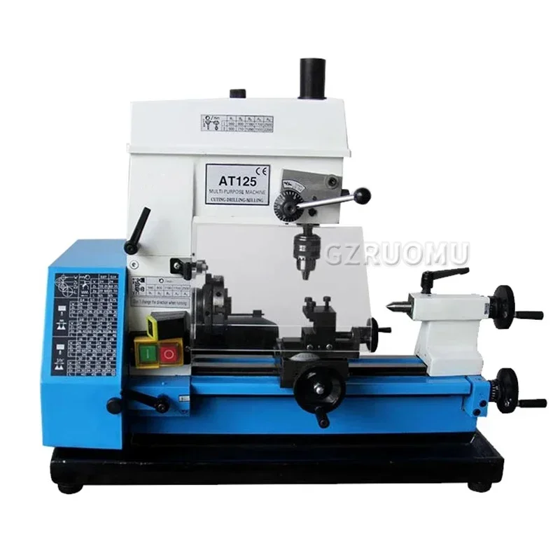 

AT125 Household Milling Small Lathe Machine Tool Bench Multifunction Bench Drilling Machine Tool 85 * 60MM Processing Machine