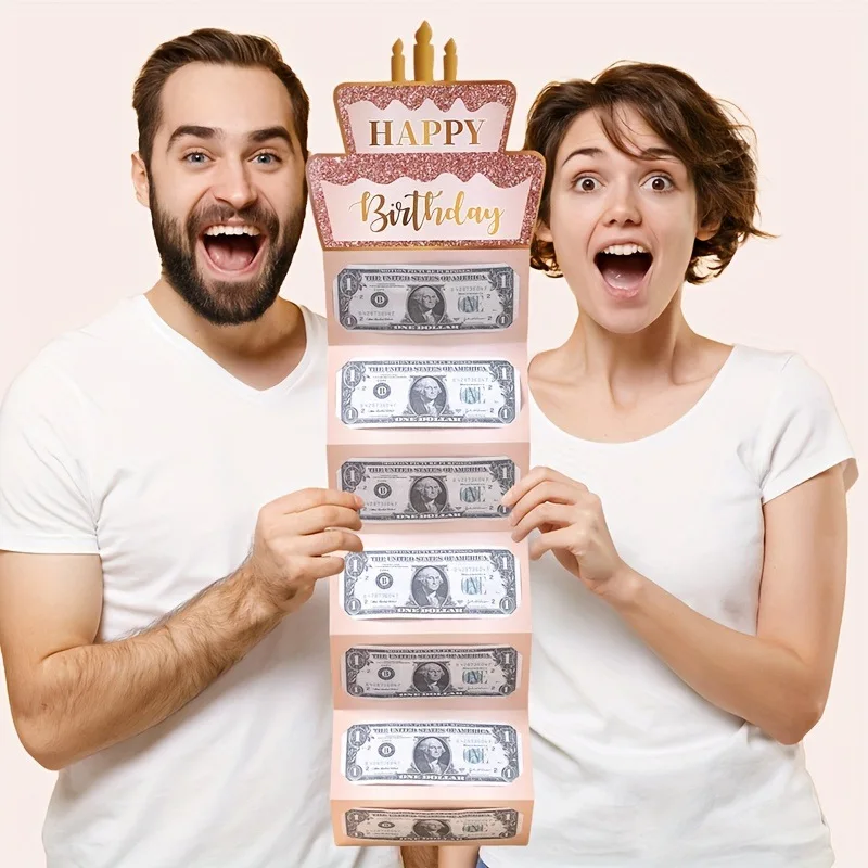 Geld-Geburtstagskarte Geburtstags-Geldumschläge Faltbarer Geldhalter Grußumschlag Kreative Geldbox Faltbarer Geldgeschenkumschlag – Detail 6