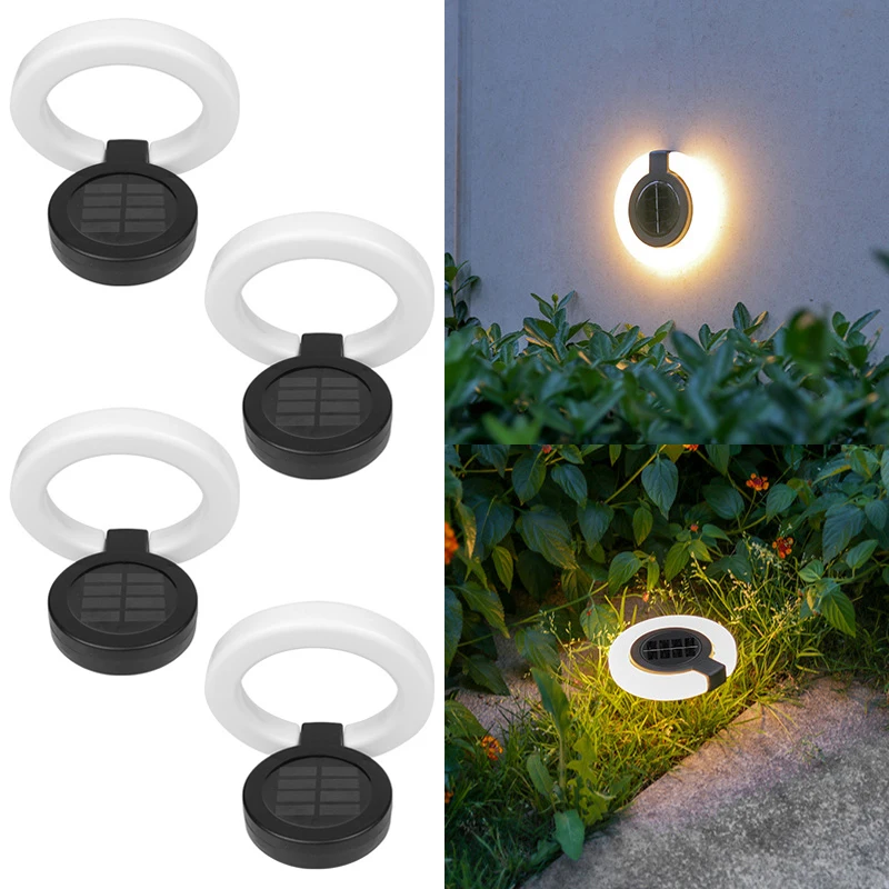 1/4PCS zonne-verlichting buiten, waterdicht sfeerlicht, buiten begraven lampen, wandverlichting, gazonlamp, voor balkon tuindecoratie