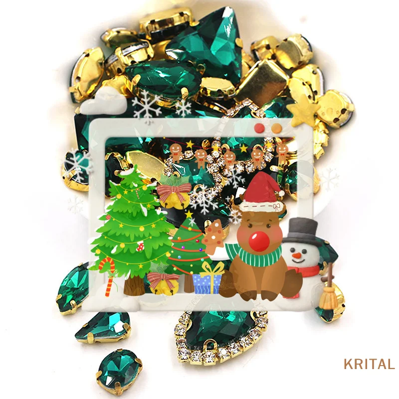 

50 шт./пакет, блестящие 24 цвета, смешанная форма, пришивные стеклянные стразы, золотой коготь, хрустальная пряжка, сделай сам, свадебное украшение, одежда/обувь/платье