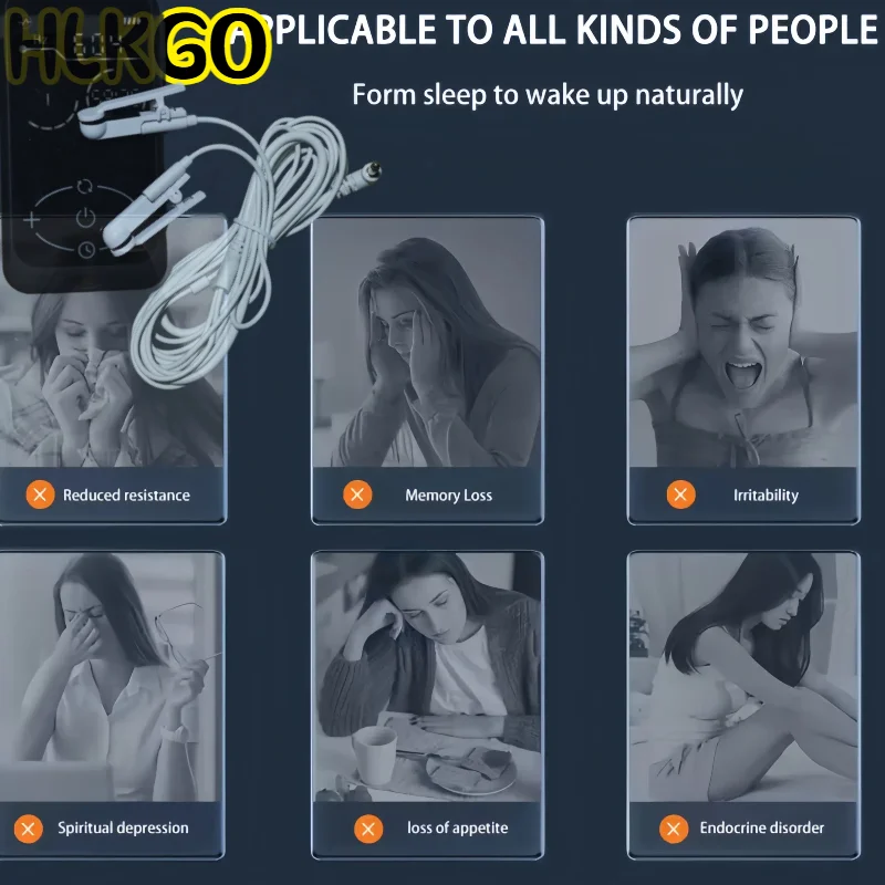 

Vagus Nerve Stimulation Ear Clip CES Device,All-in-One Sleep Aid for Insomnia, Anxiety, Depression Treatment with Pulse Massager