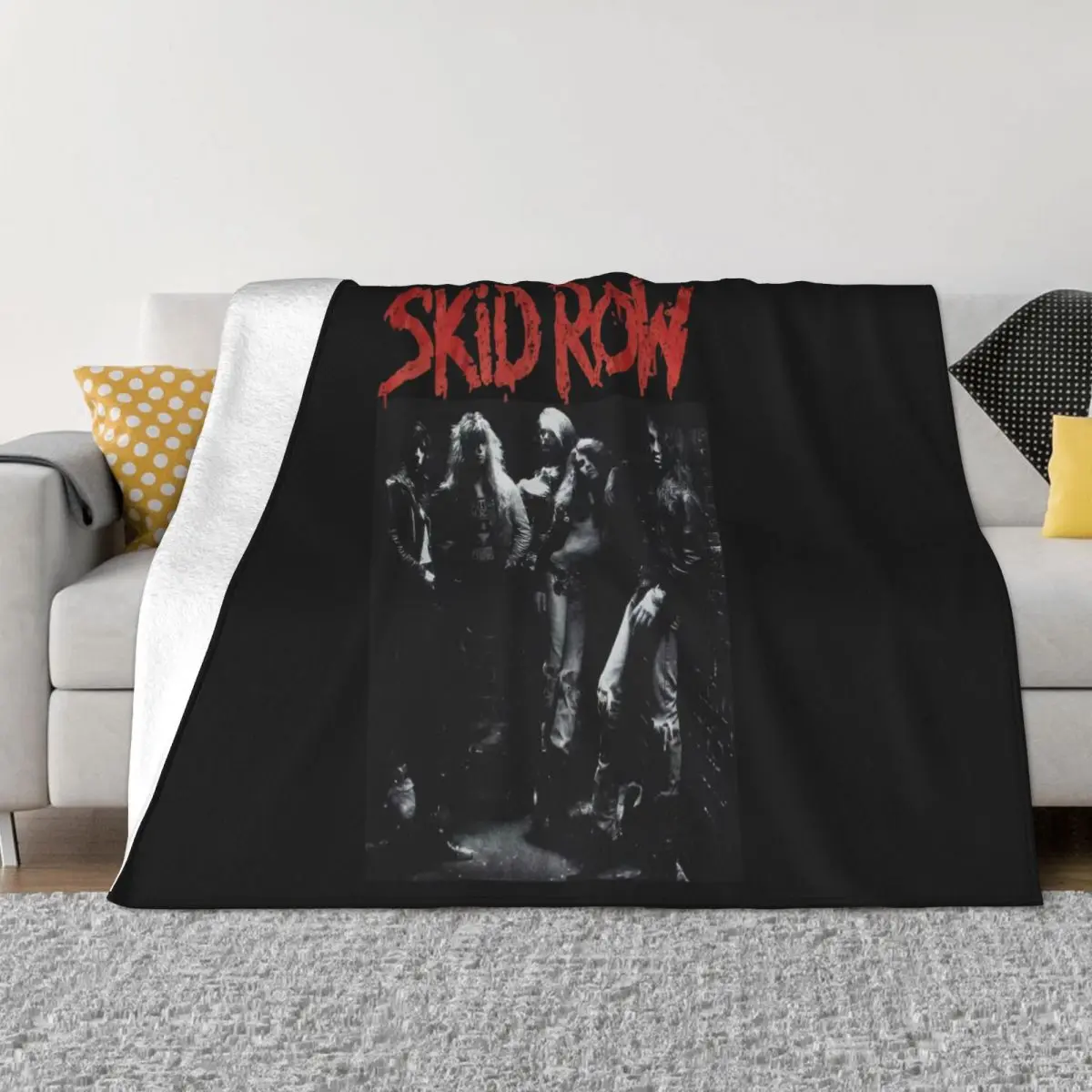 Vintage Skid Row Home Blanket Throw Blanket Blankets And Throws Throw Blanket