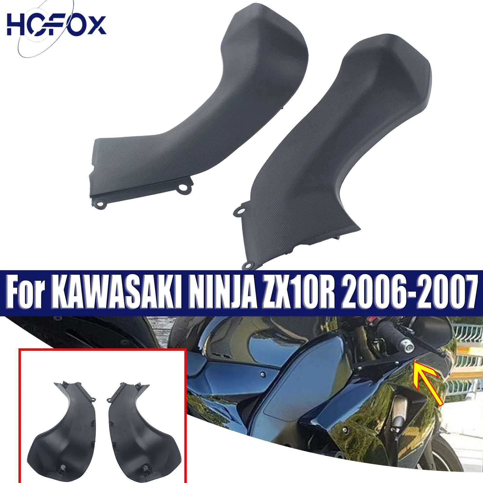

For KAWASAKI NINJA ZX10R 2006-2007 Motorcycle Accessories Tank Side Cover Cowl Panel Fairing