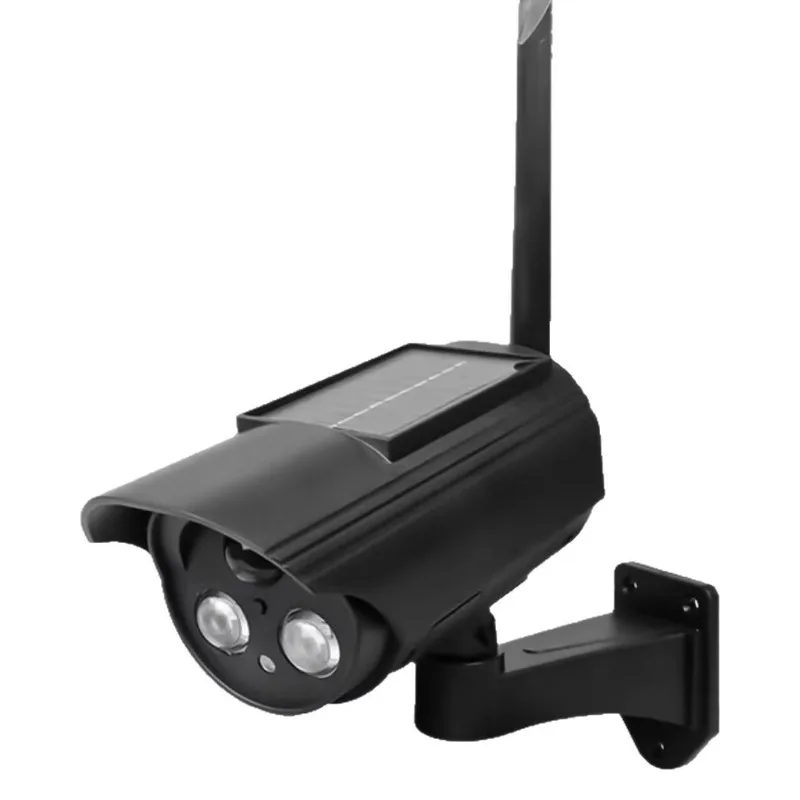Nieuw licht op zonne-energie, draaibaar gesimuleerd bewakingslicht met camera, antidiefstalverlichting, buitentuinlicht, waarschuwing