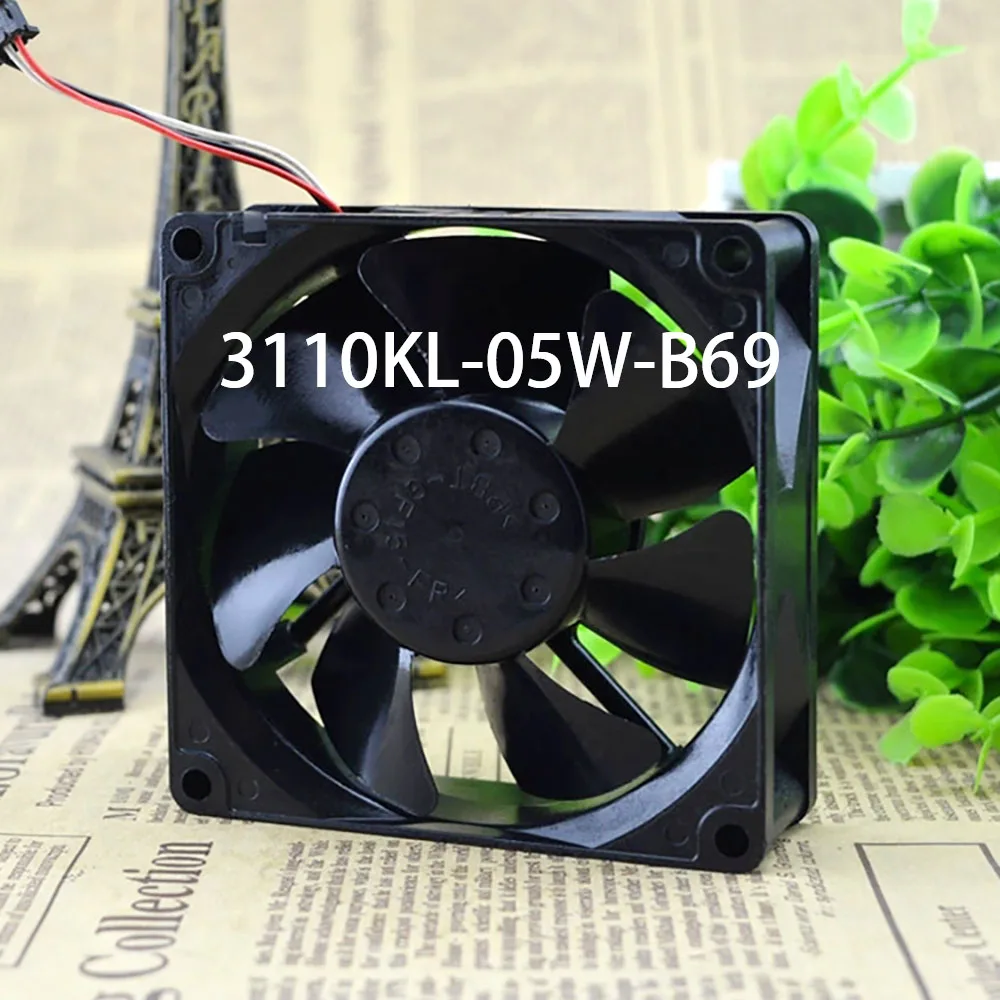 Axial Chassis Cooling 3110KL-05W-B69 DC 24V 0.18A 80*80*25mm 3-wires Server Driver Fan