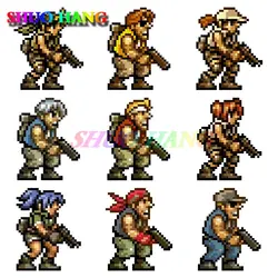 Interesting Metal Slug Character Pixel Game Art Gloss Vinyl Sticker Art Car Windows Laptop Car Accessories Decal PVC