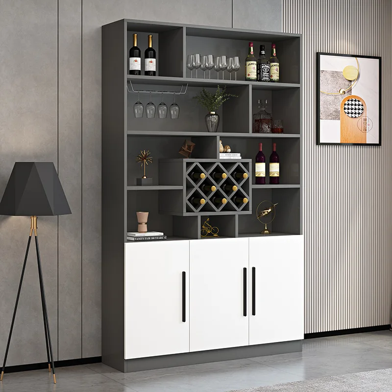 Home Design Iron Kitchen Industrial Living Room Modern Wine Rack Narrow Column Storage Bar Cabinet Armadietto Ideas Furniture