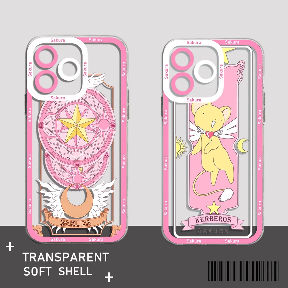 Cardcaptor Sakuras Anime Clear Case For Samsung A73 A72 A71 A55 A52 A51 A50 A42 A35 A33 A32 A31 A30 A24 A23 A22 A13 A05 5G Cover