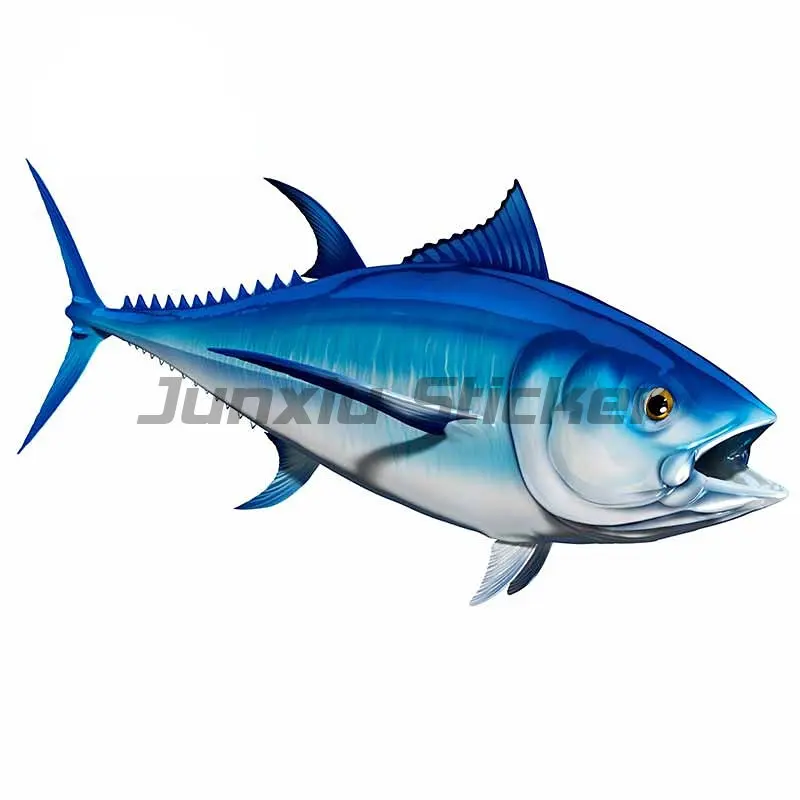 Bluefin Yellowfin Tuna Fish Car Stickers Vinyl Graphics RV VAN Car JDM Accessories Waterproof Decal