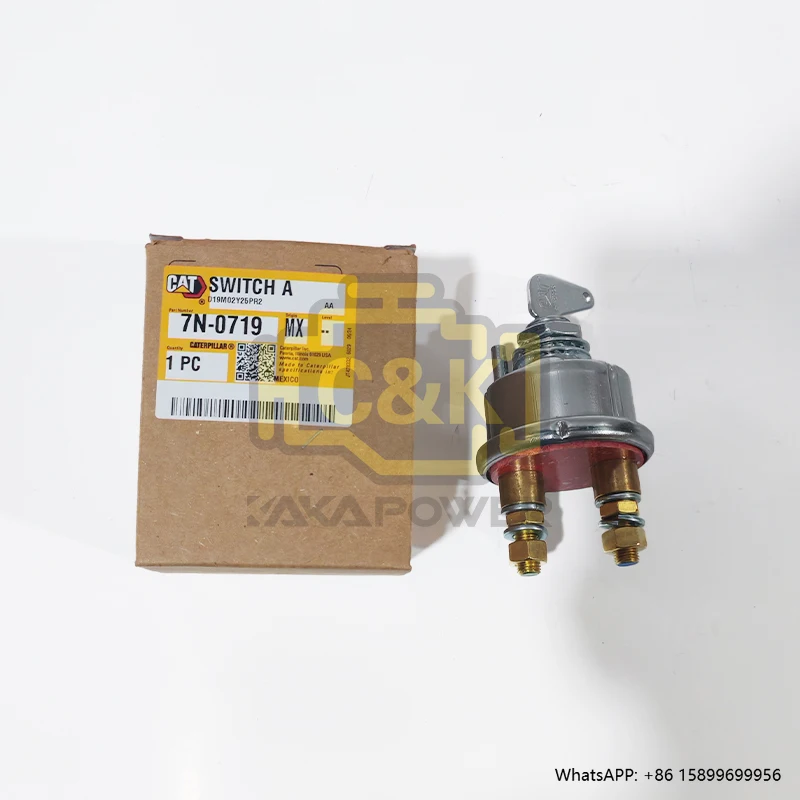 

Caterpillar Parts 7N-0719 Master Disconnect Ignition Switch 7N0719 Starter Switch for CAT E312b E320c E320d Excavator