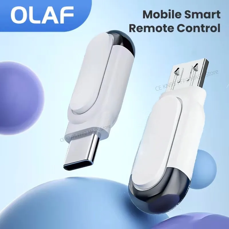 Olaf USB typu C Inteligentny pilot na podczerwień Aplikacja na telefon Mini adapter Nadajnik na podczerwień do iPhone\'a Smartphone TV Box