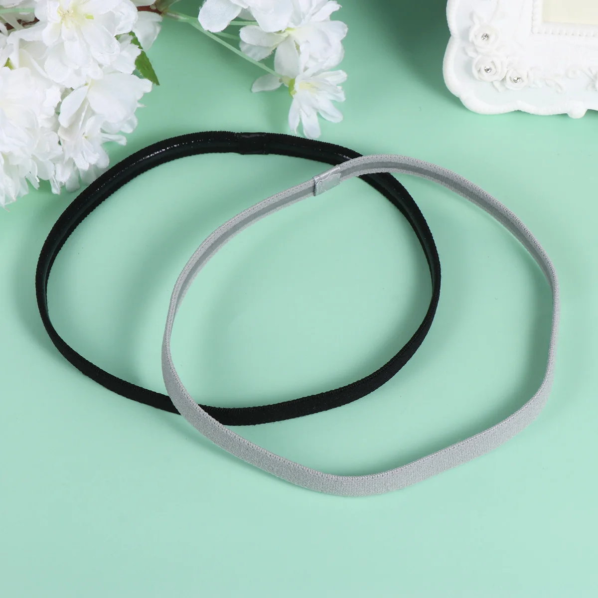 4 قطعة رباط شعر بلون الحلوى رباط رأس يوجا مرن للرياضة والجري والتمارين الرياضية للنساء إكسسوارات الشعر تصميم بسيط #5