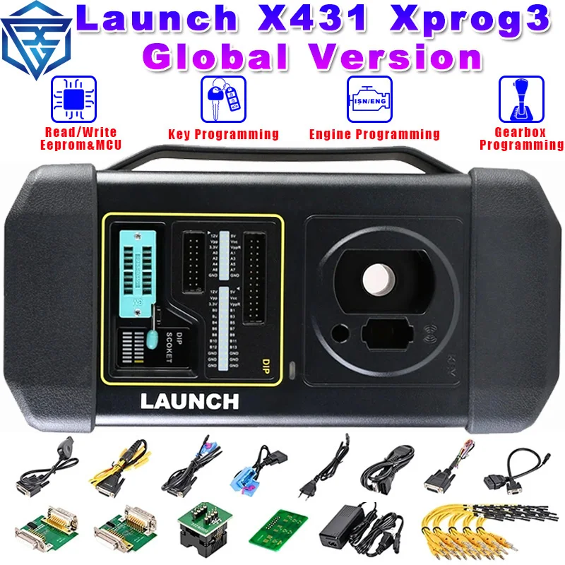 

LAUNCH X431 X-PROG 3 XPROG 3 Xprog3 Car Key Programming Immobilizer EEPROM MCU Chip Gearbox Programmer for X431 PRO3S+ PAD V VII