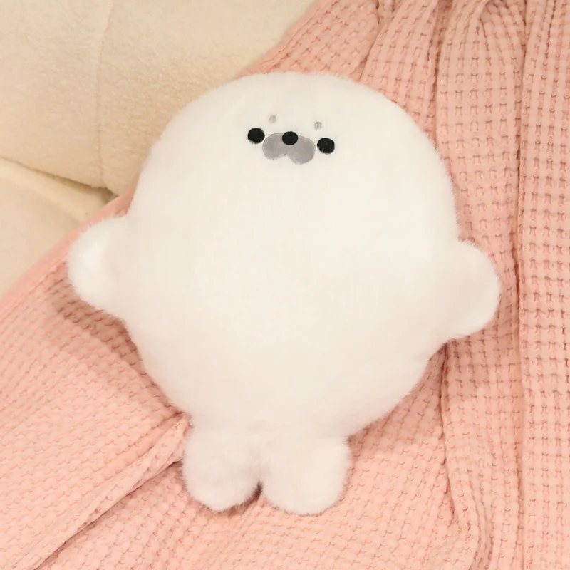 Kawaii Cotton Candy Chubby Seal Hand Warmer Plush