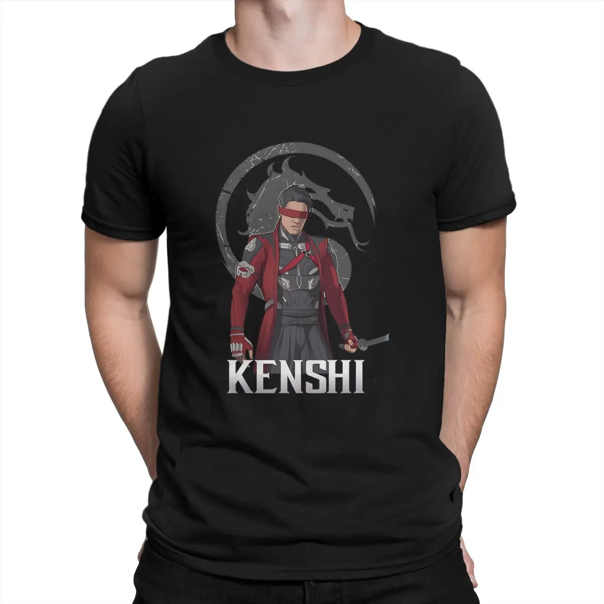 Mortal Kombat Game Kenshi Tshirt Homme Men's Tees Blusas Cotton T Shirt For Men