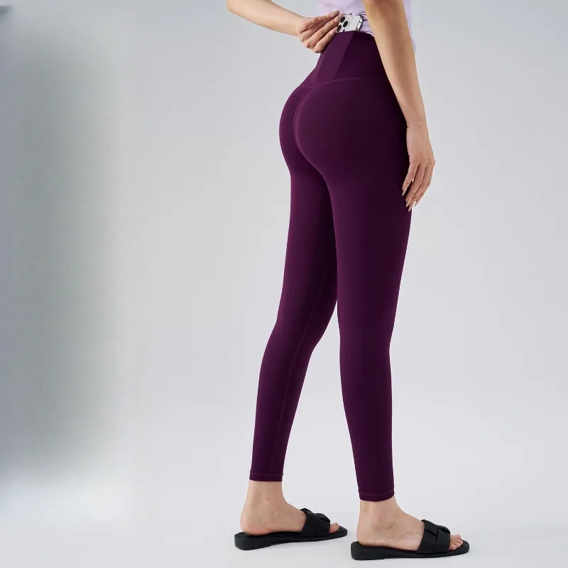 

Женские брюки для йоги персикового цвета с высокой талией для фитнеса, эластичные удобные осенние обтягивающие брюки для улучшения бюста и формы, леггинсы