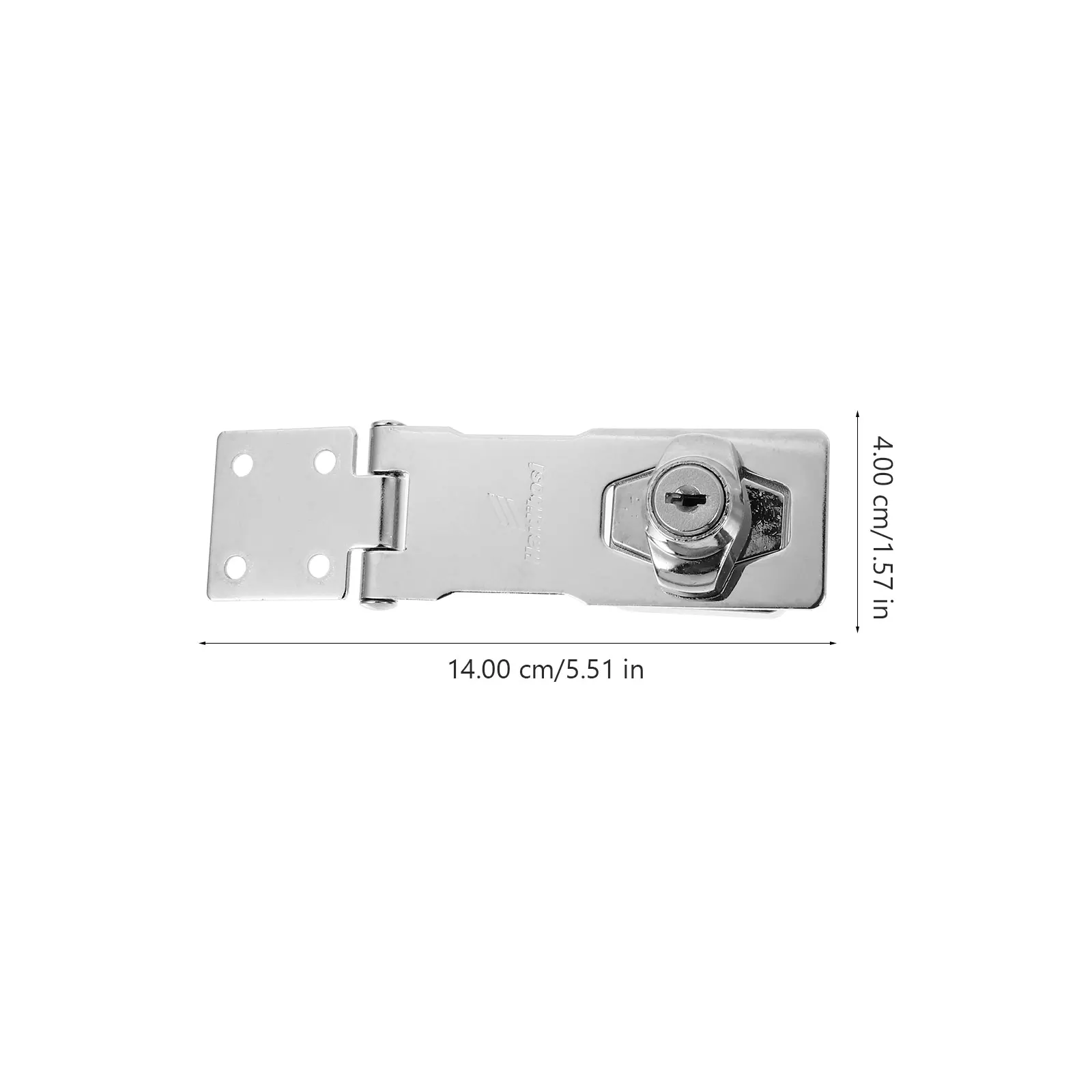 

Zinc Alloy Door Lock Latch Durable Mini Silver Anti theft Safety Gate Cabinet Hasp Locks 2 Keys Hardware Furniture Wooden Doors