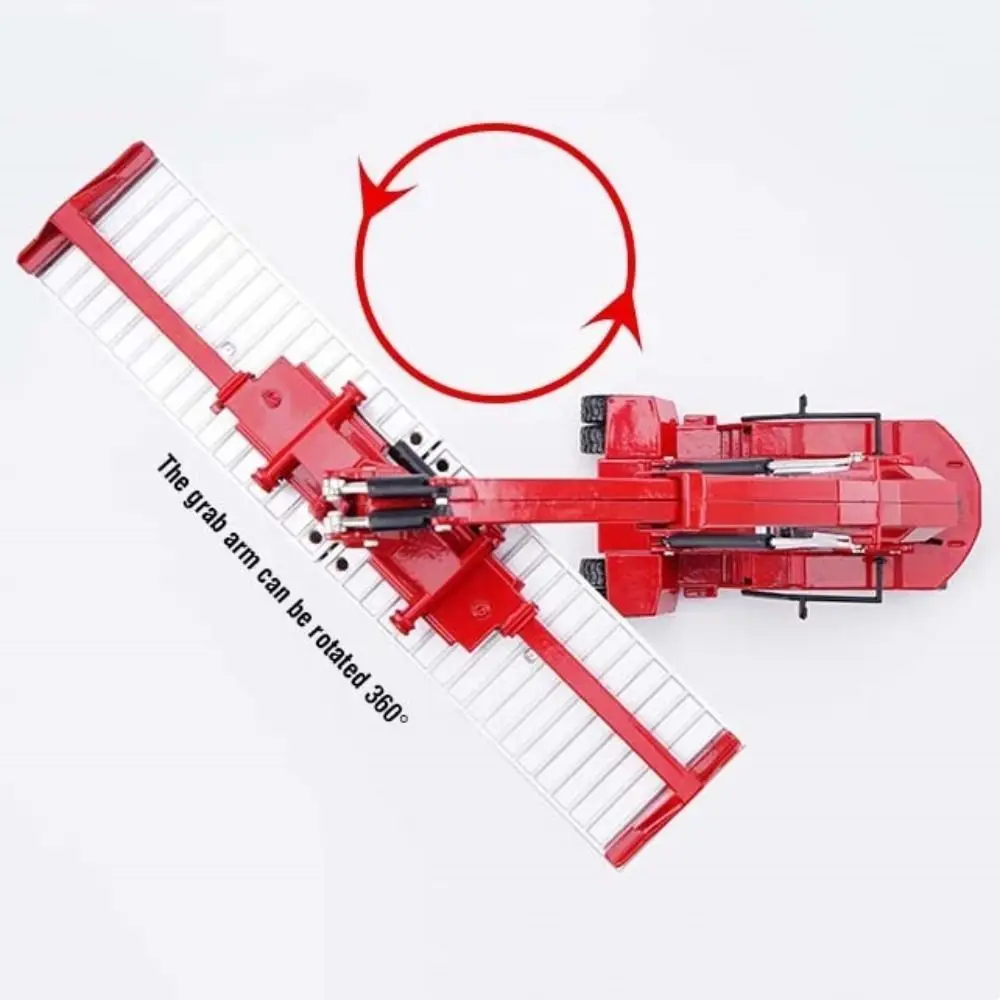 1:50 Scale Container Crane Model Alloy Body Front Lifting Cars Construction Vehicle Model Transport Engineering Diecast Metal