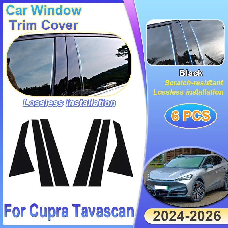 

Car Window Trim Column BC Pillar Post Cover for Cupra Tavascan Volkswagen Accessories ID.UNYX 2024 2025 2026 Protective Sticker