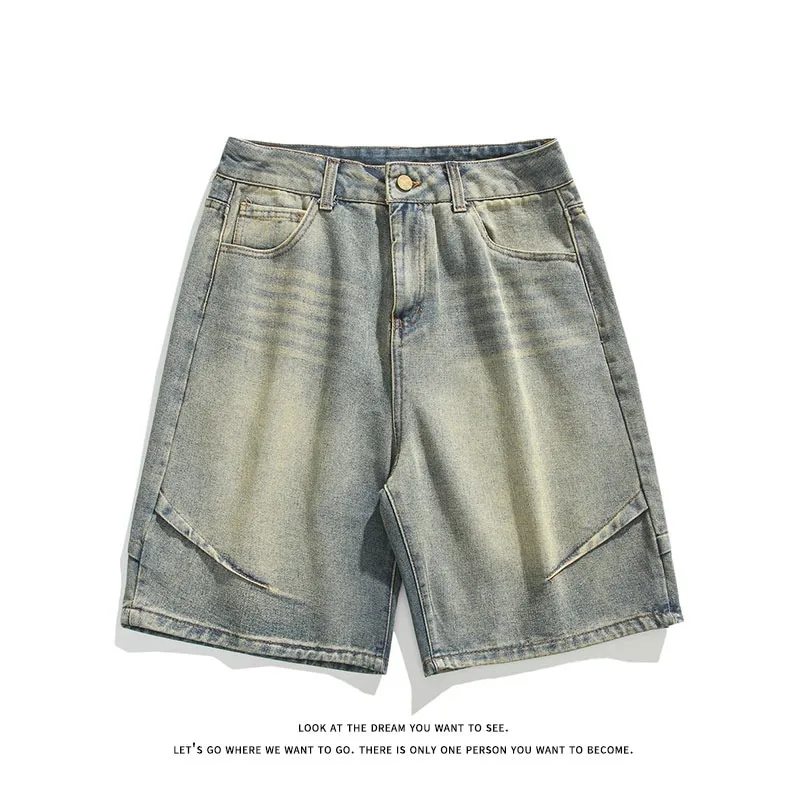 

Mens Shorts Denim Shorts Casual Summer Loose Fit Plus Size American Style Streetwear Fashion Comfortable Elastic Waist