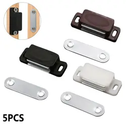 5PCS Cabinet Magnet Latch Door Catches Kitchen Cupboard Wardrobe Closet Drawer Magnetic Closer Home Furniture Hardware