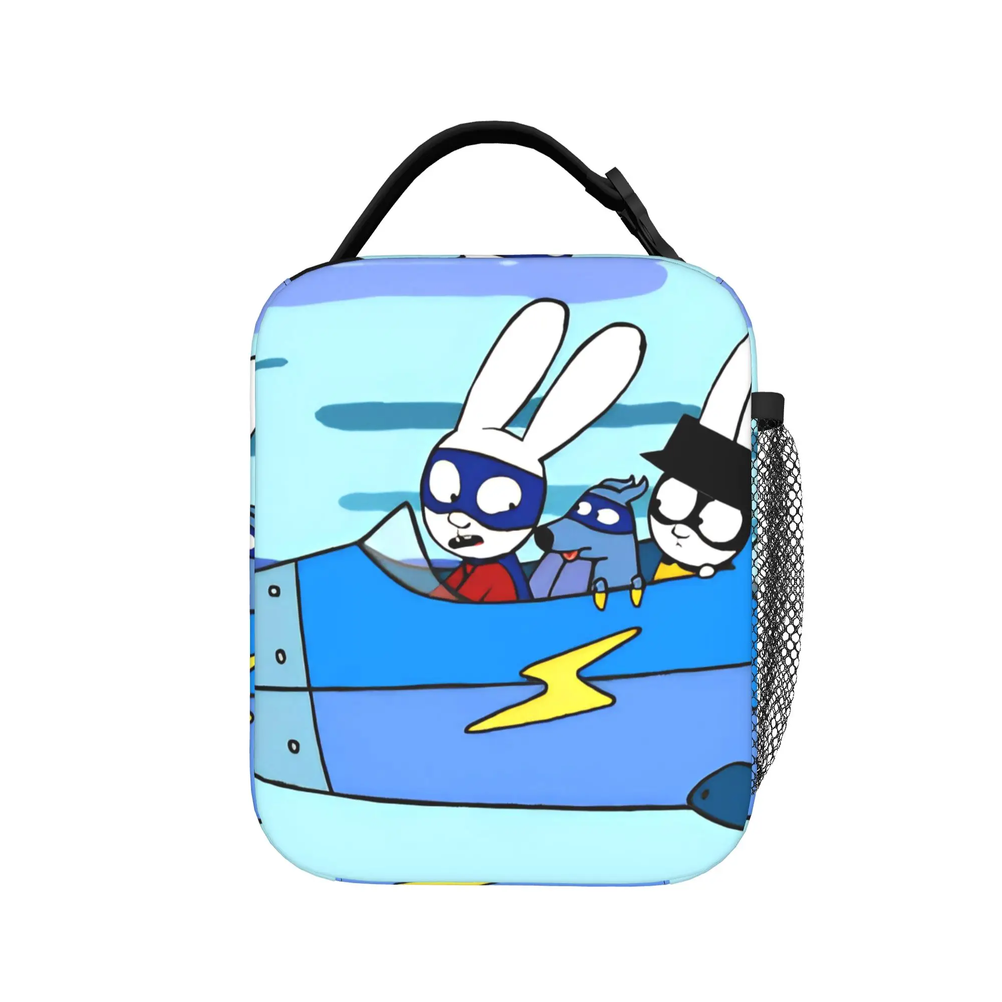 Simons Super Rabbit Insulated Lunch Bag Thermal Bag Reusable,Lunch Container Cute Cartoon  Large Tote Lunch Box Girl Boy