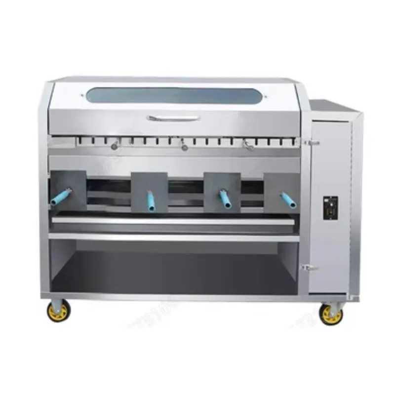 

3 Heads Automatic Rotating Chicken Barbecue Machine Roasting BBQ Oven Lamb Leg Oven