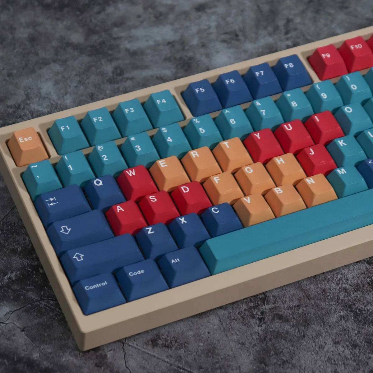 時計-メカニカルキーボードセット,レトロでカラフルなキーキャップ,PBT,昇華型,オリジナル工場,フルセット