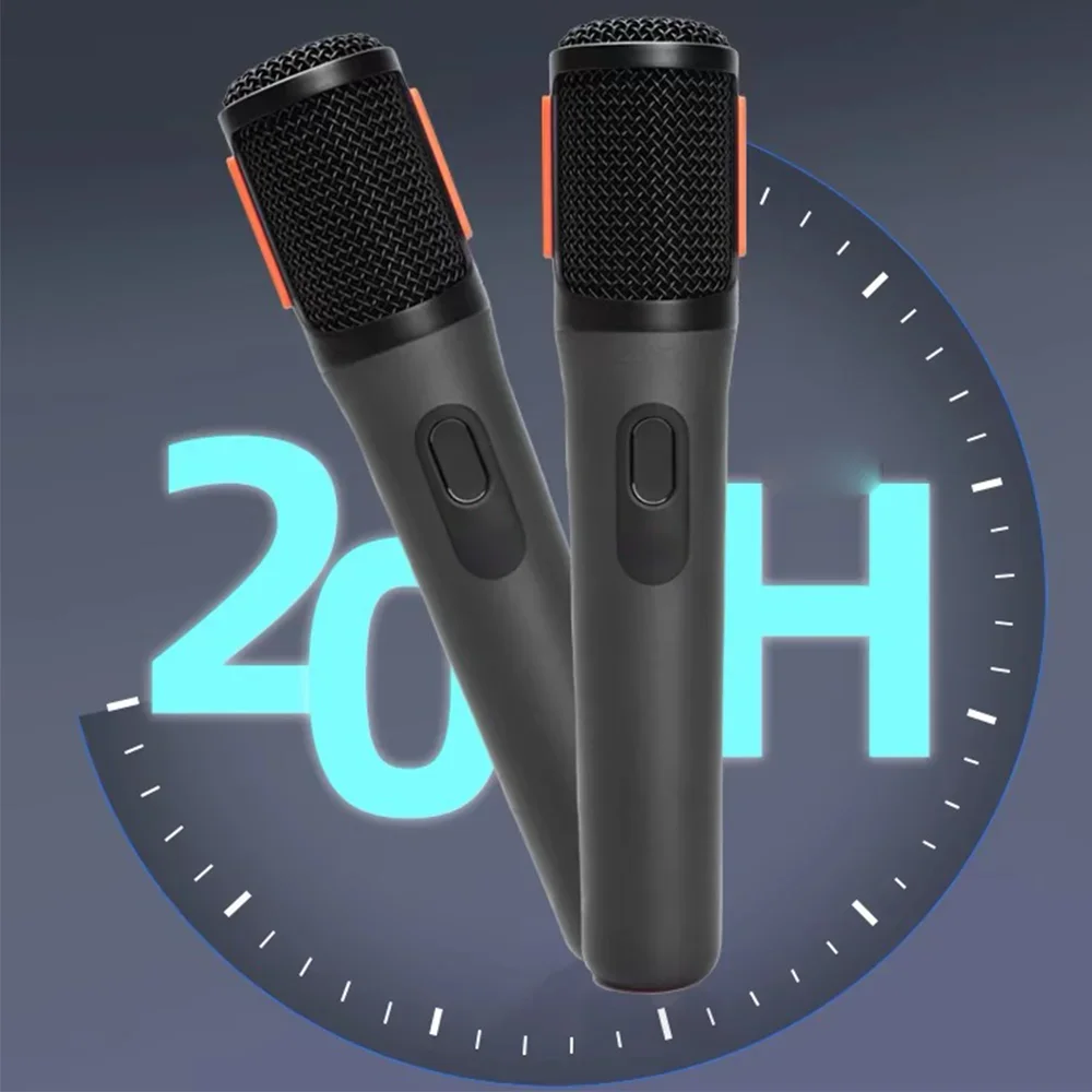 Micrófono inalámbrico de 2 canales UHF PARA Karaoke JBL, sistema de micrófono de mano con dos micrófonos recargables para DJ, fiesta KTV