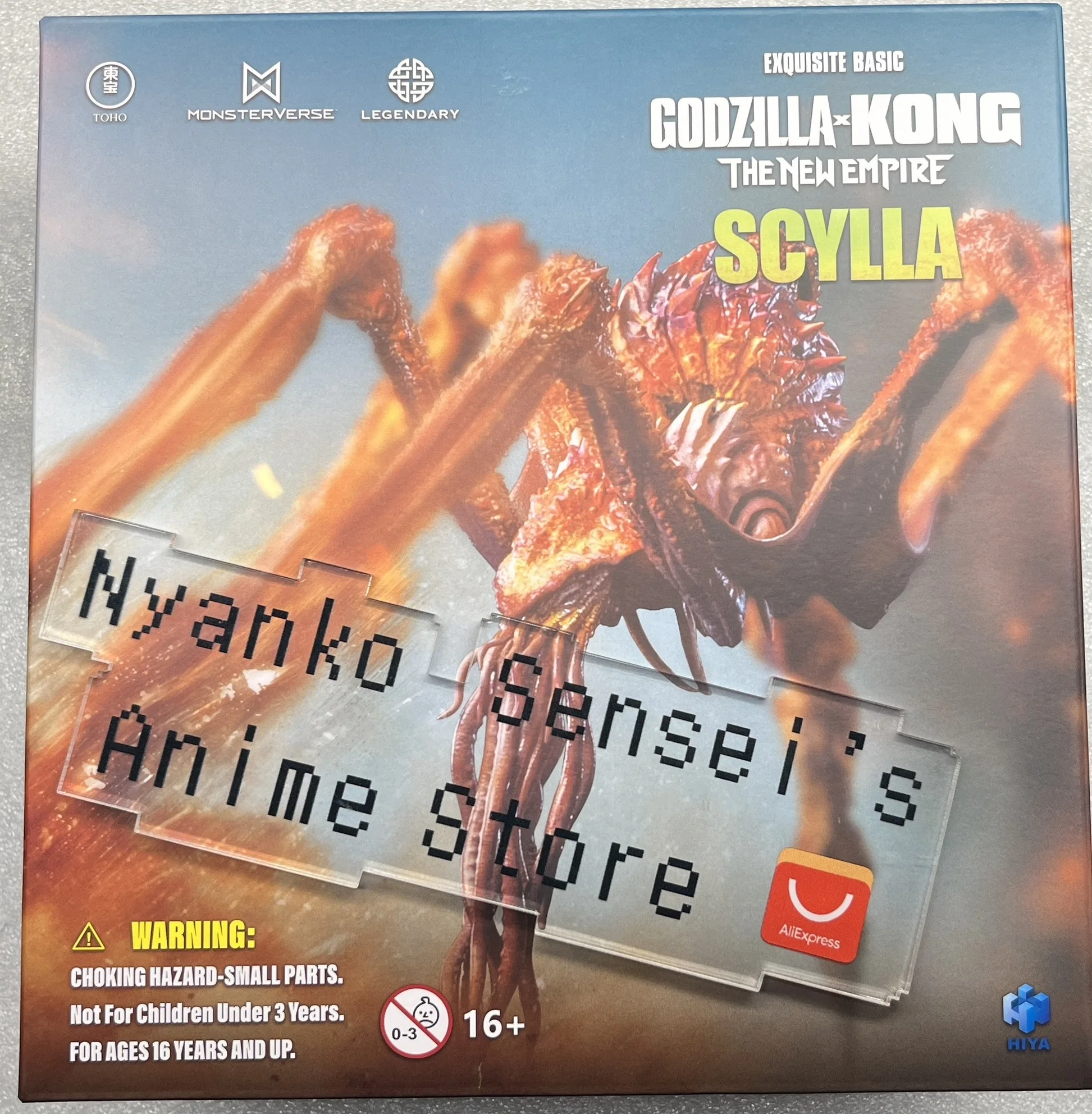 

In Stock HIYA Godzilla X Kong The New Empire Hyper Articulated Scylla Action Figure Anime Model Toys Doll Gift Collectible
