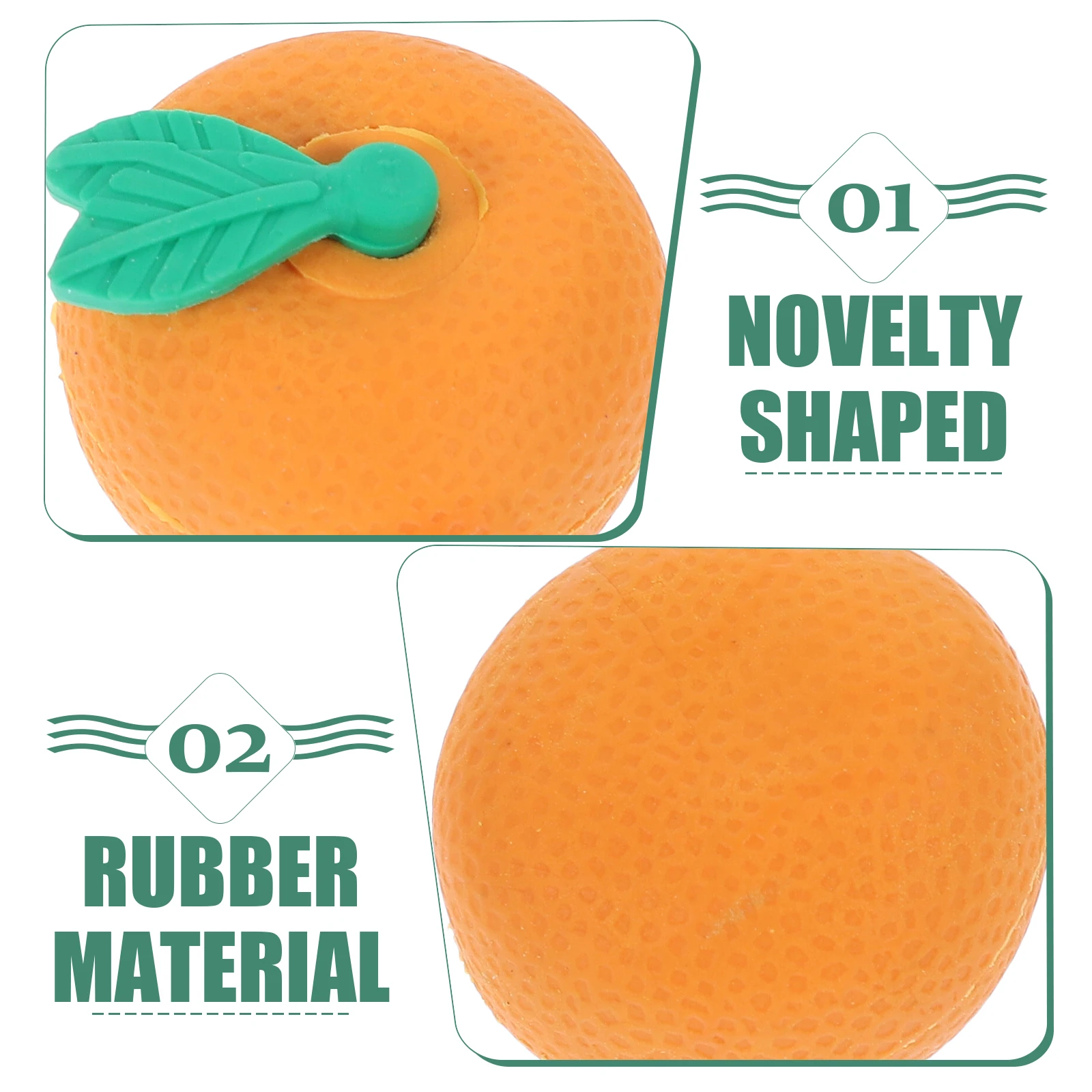 

4pcs Fruits Vegetable Mini Cartoon Cute Bulk Classroom Bright Colors Rubber Mini Food For School Painting