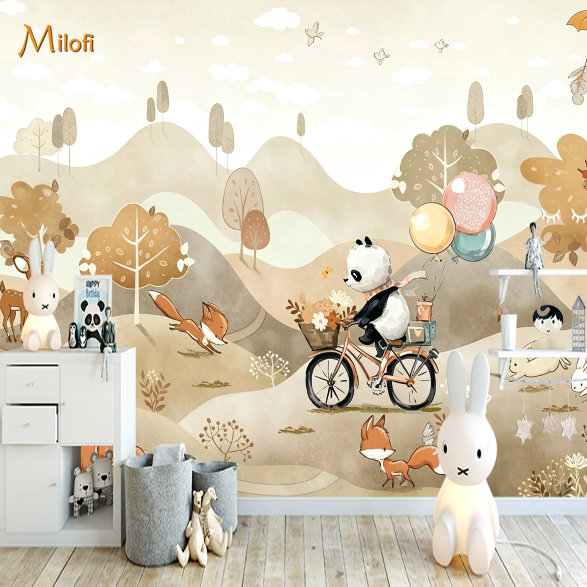 Custom Size Wall Mural Warm Pa - đánh giá và giá Baby Nursery Water