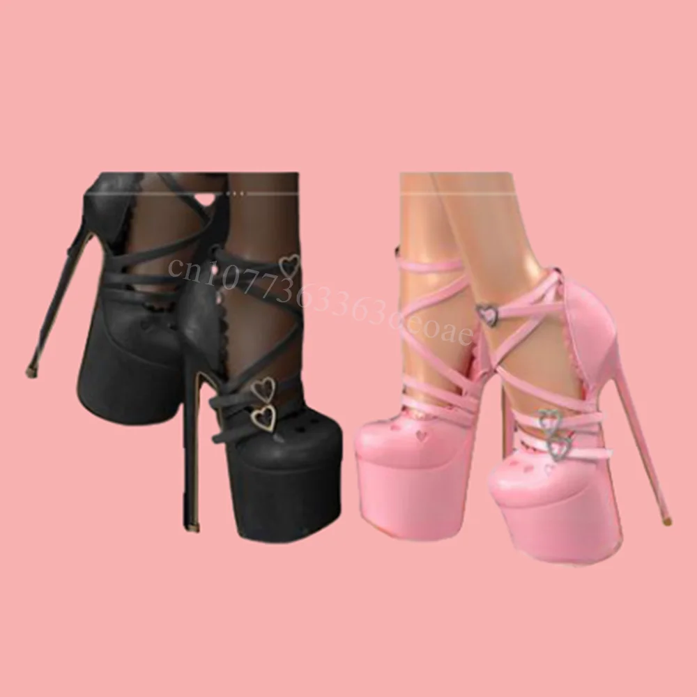 

Buckle Belt Decor Shallow Pumps Matte Leather Platform Shoes for Women Thin High Heels Fashion Shoes 2024 Zapatos Para Mujere