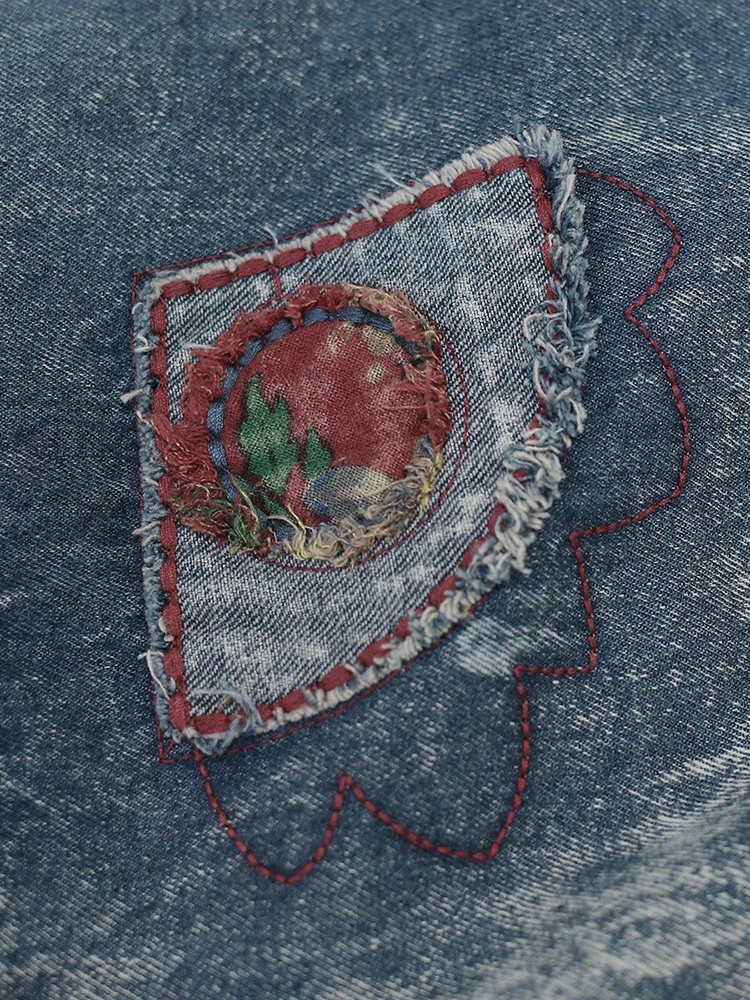 Women Casual Boyfriend Jeans New Arrival 2025 Autumn Vintage Style Big Pockets Loose Female Denim Harem Pants M2155