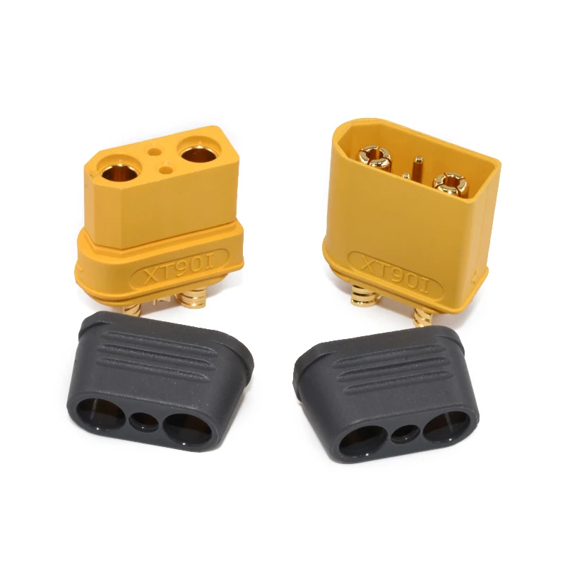 

1PCS Yellow XT90I High Quality Male Female Gold-Plated Battery Connector Plug for RC Aircraft