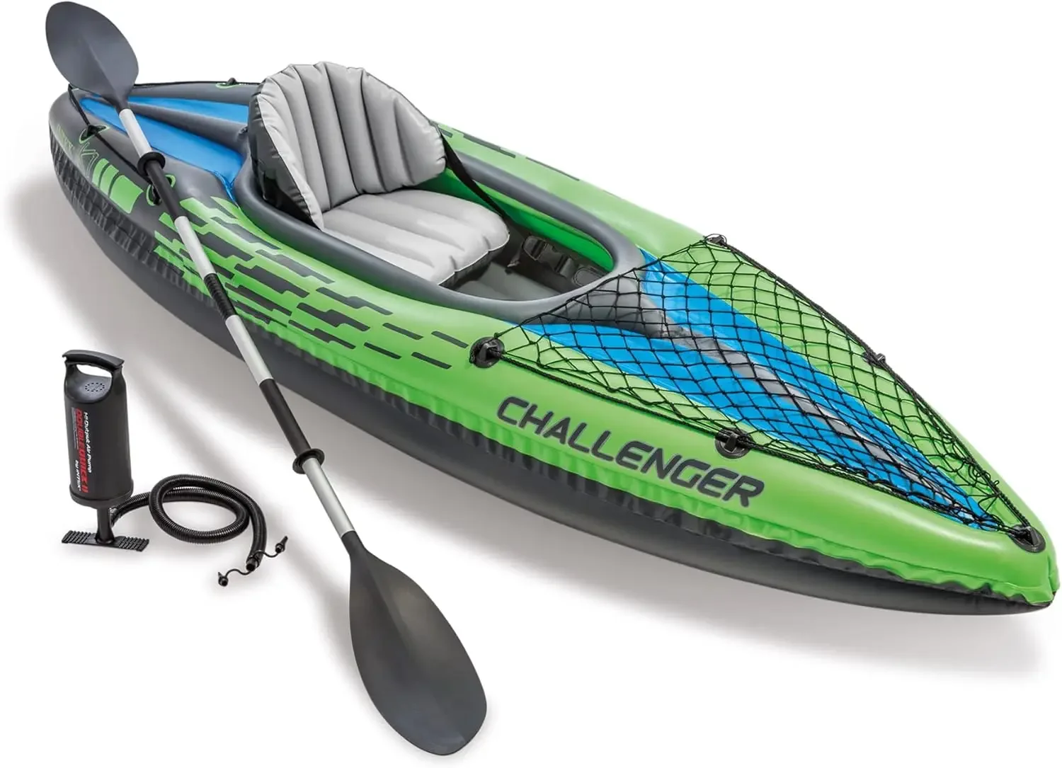 

Challenger Inflatable Kayak Series: Includes Deluxe 86in Kayak Paddles and High-Output Pump – SuperStrong PVC – Adjustable