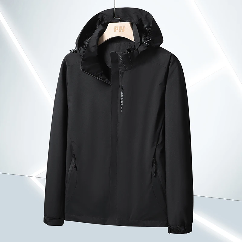 

Outdoor Jackets Solid Color Spring Autumn Unisex Outerwear For Women Men Waterproof Windbreaker Camping Climbing Hiking Coats