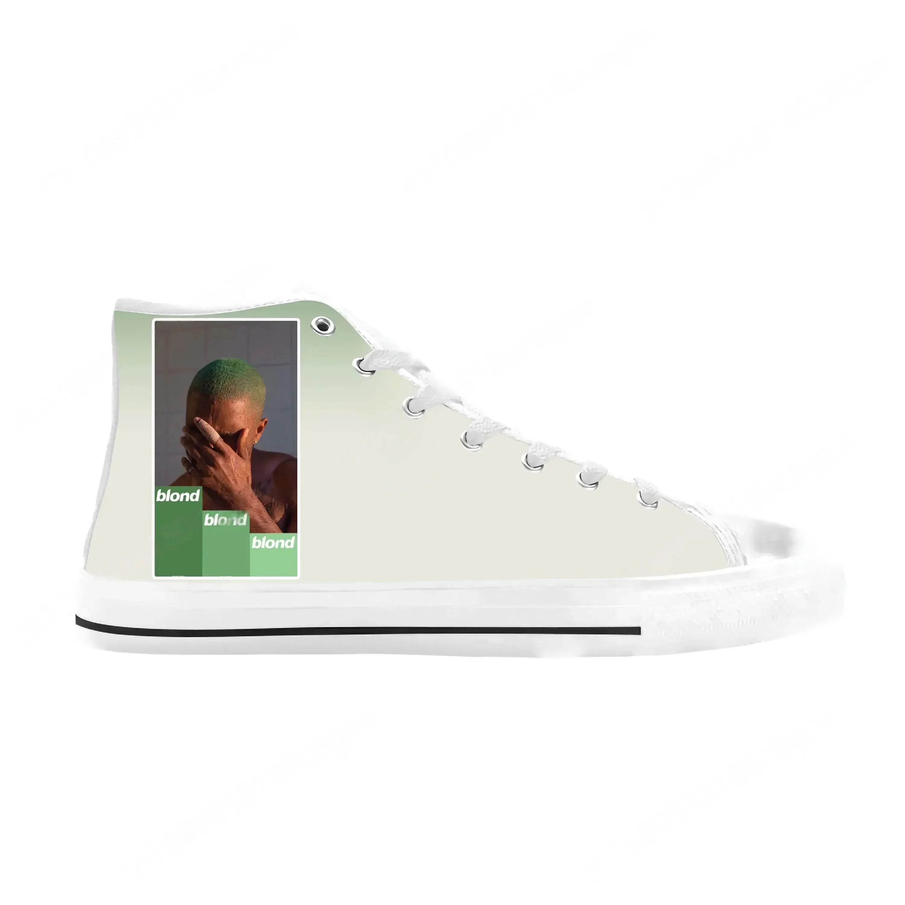 Oceans Blond Blonde Music Singer Album Frank Cool Casual Cloth Shoes High Top Comfortable Breathable 3D Print Men Women Sneakers