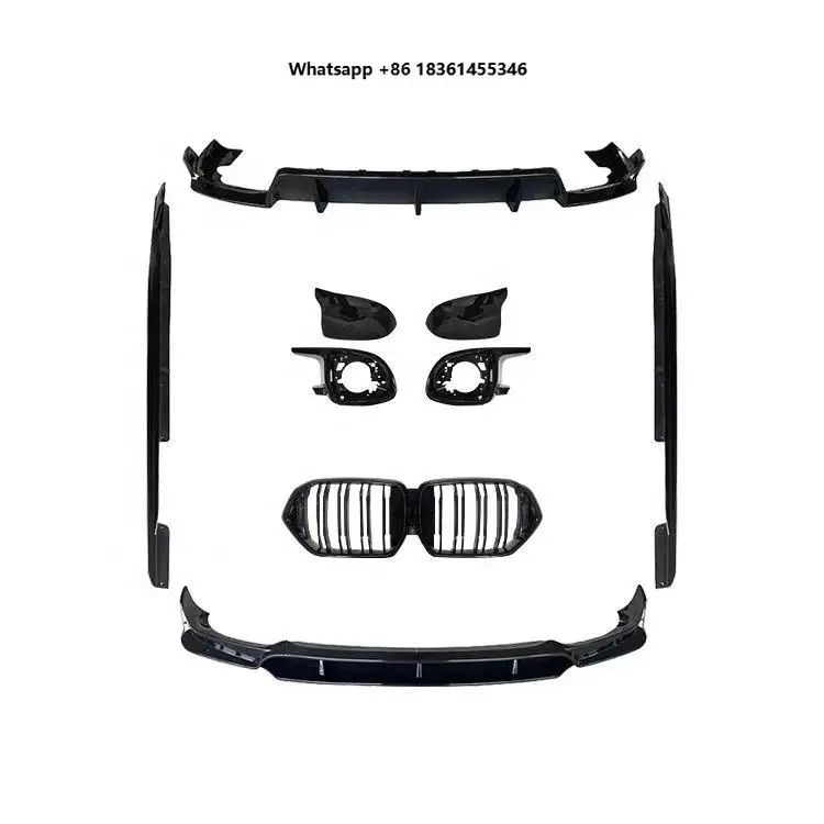 

For X6 G06 Modified to Black Knight Body Kits Front Lip Rear Diffuser Side Skirts Auto Parts Body Kit