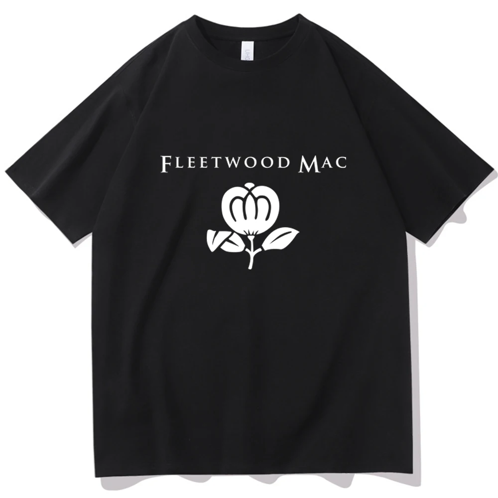 Fleetwood Mac Greatest Hits 2024 T-shirt Unisex O-neck Summer Shirt Casual Printing Oversized Music Fans Gift Regular