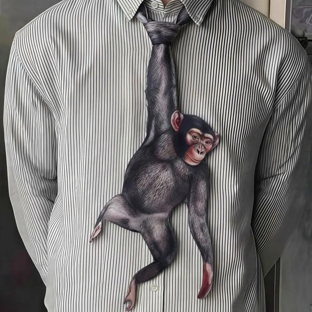 gravata-masculina-criativa-em-formato-de-animal-3d-gravata-de-gatinho-realista-com-estampa-animal-em-cetim