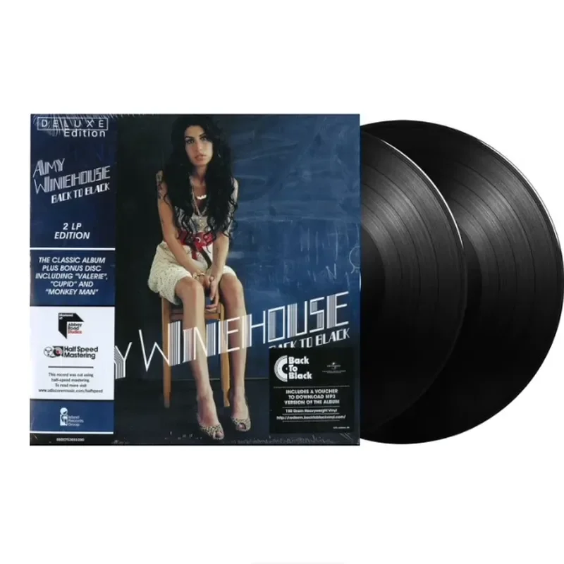 Disque vinyle authentique Amy Winehouse Back To Black 2LP pour Amy Winehouse