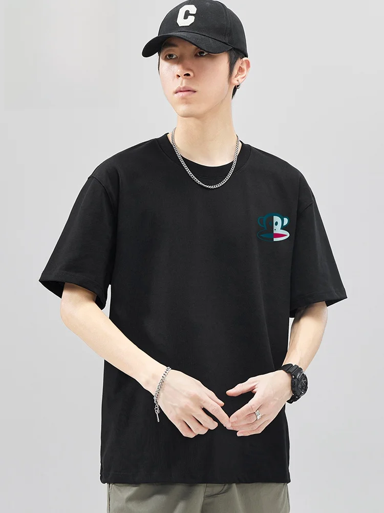 

Loose Fit Summer Thin ort Sve T-irt Men's Women's Couples Casual irt Monkey Brand Breathable Cotton Polye...